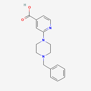 2-(4-Benzyl-1-piperazinyl)isonicotinic acid
