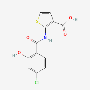 2-(4-Chloro-2-hydroxybenzamido)thiophene-3-carboxylic acid
