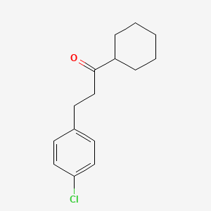 2-(4-Chlorophenyl)ethyl cyclohexyl ketone