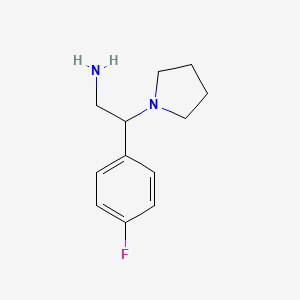 2-(4-Fluoro-phenyl)-2-pyrrolidin-1-yl-ethylamine