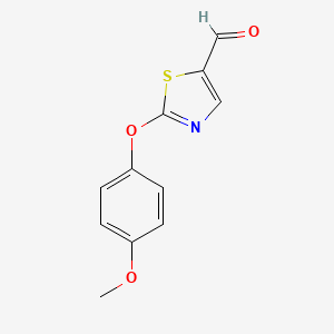 2-(4-Methoxyphenoxy)-1,3-thiazole-5-carbaldehyde