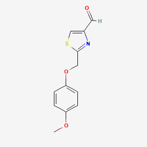 2-(4-Methoxyphenoxymethyl)-1,3-thiazole-4-carbaldehyde