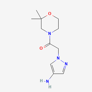 2-(4-amino-1H-pyrazol-1-yl)-1-(2,2-dimethylmorpholin-4-yl)ethan-1-one