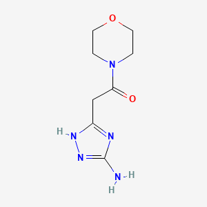 2-(5-Amino-1H-1,2,4-triazol-3-yl)-1-morpholinoethanone