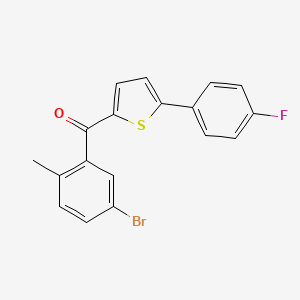 2-(5-Bromo-2-methylbenzoyl)-5-(4-fluorophenyl)thiophene