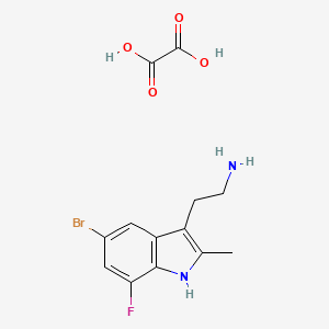 2-(5-Bromo-7-fluoro-2-methyl-1H-indol-3-YL)ethylamine oxalate