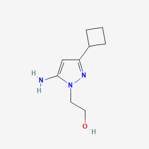 2-(5-amino-3-cyclobutyl-1H-pyrazol-1-yl)ethan-1-ol