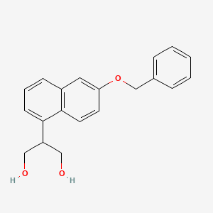 2-(6-(Benzyloxy)naphthalen-1-YL)propane-1,3-diol