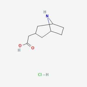 2-{8-Azabicyclo[3.2.1]octan-3-yl}acetic acid hydrochloride