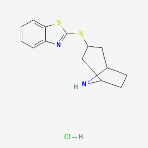 2-(8-Azabicyclo[3.2.1]octan-3-ylsulfanyl)-1,3-benzothiazole hydrochloride