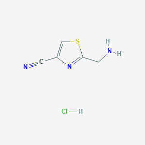 2-(Aminomethyl)-1,3-thiazole-4-carbonitrile hydrochloride