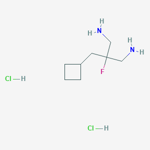 2-(Aminomethyl)-3-cyclobutyl-2-fluoropropan-1-amine dihydrochloride