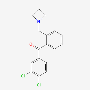 2'-Azetidinomethyl-3,4-dichlorobenzophenone
