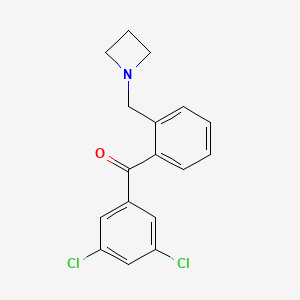 2'-Azetidinomethyl-3,5-dichlorobenzophenone