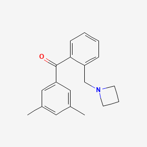 2'-Azetidinomethyl-3,5-dimethylbenzophenone