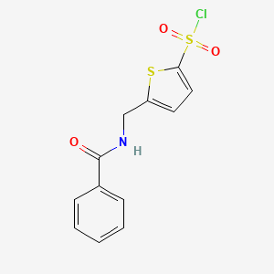 2-(Benzoylaminomethyl)thiophene-5-sulfonyl chloride