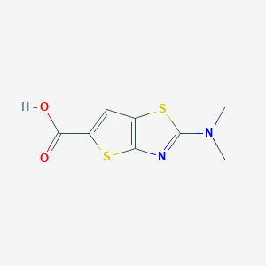 2-(Dimethylamino)thieno[2,3-d][1,3]thiazole-5-carboxylic acid