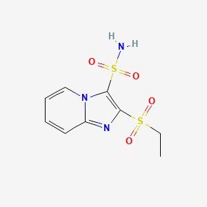 2-(Ethylsulfonyl)imidazo[1,2-a]pyridine-3-sulfonamide