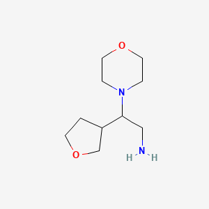 2-(Morpholin-4-yl)-2-(oxolan-3-yl)ethan-1-amine
