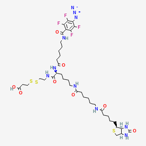 2-{N2-[N6-(4-Azido-2,3,5,6-tetrafluorobenzoyl)-6-aminocaproyl]-N6-(6-biotinamidocaproyl)-L-lysinylamido}] Ethyl 2-Carboxyethyl Disulfide