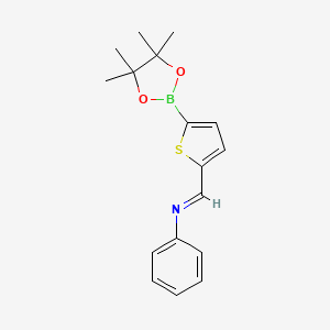 2-(Phenyliminomethyl)thiophene-5-boronic acid pinacol ester