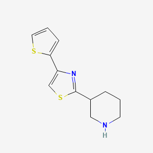 2-(Piperidin-3-yl)-4-(thiophen-2-yl)thiazole