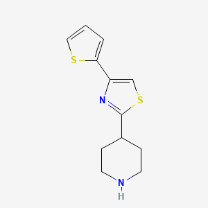 2-(Piperidin-4-yl)-4-(thiophen-2-yl)thiazole