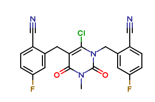 2,2′-[(6-Chloro-3,4-dihydro-3-methyl-2,4-dioxo-1,5(2H)-pyrimidinediyl)bis(methylene)]bis[4-fluoroben