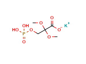 2,2-Dimethoxy-3-(phosphonooxy)propanoic Acid Potassium Salt