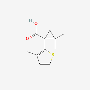 2,2-Dimethyl-1-(3-methyl-2-thienyl)cyclopropanecarboxylic acid