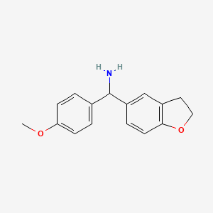 2,3-Dihydro-1-benzofuran-5-yl(4-methoxyphenyl)methanamine