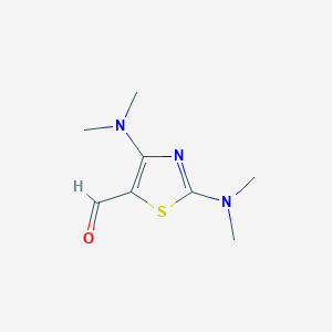2,4-Bis(dimethylamino)-1,3-thiazole-5-carbaldehyde