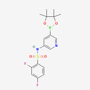 2,4-Difluoro-N-[5-(4,4,5,5-tetramethyl-1,3,2-dioxaborolan-2-YL)-3-pyridinyl]benzenesulfonamide