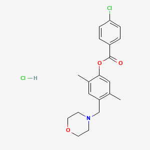 2,5-Dimethyl-4-(morpholinomethyl)phenyl 4-chlorobenzenecarboxylate hydrochloride