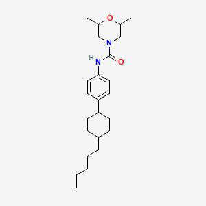 2,6-dimethyl-N-[4-(4-pentylcyclohexyl)phenyl]-4-morpholinecarboxamide