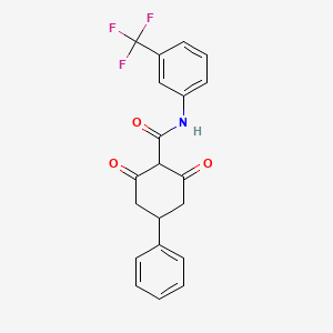 2,6-dioxo-4-phenyl-N-[3-(trifluoromethyl)phenyl]cyclohexane-1-carboxamide