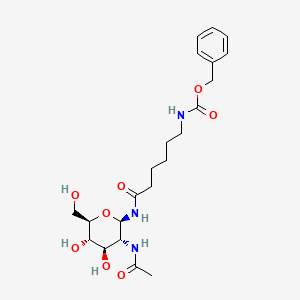 2-Acetamido-2-deoxy-N-[N-(benzyloxycarbonyl)-e-aminocaproyl]-β-D-glucopyranosylamine
