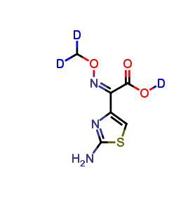 2-Amino-α-(methoxyimino)-4-thiazoleacetic Acid-d3