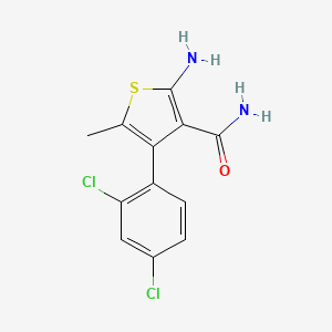 2-Amino-4-(2,4-dichlorophenyl)-5-methylthiophene-3-carboxamide