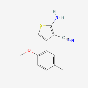 2-Amino-4-(2-methoxy-5-methylphenyl)thiophene-3-carbonitrile
