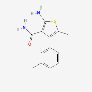 2-Amino-4-(3,4-dimethylphenyl)-5-methylthiophene-3-carboxamide