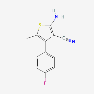 2-Amino-4-(4-fluorophenyl)-5-methylthiophene-3-carbonitrile