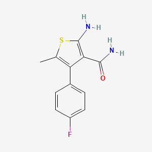 2-Amino-4-(4-fluorophenyl)-5-methylthiophene-3-carboxamide