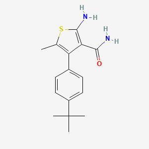 2-Amino-4-(4-tert-butylphenyl)-5-methylthiophene-3-carboxamide
