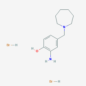 2-Amino-4-(azepan-1-ylmethyl)phenol dihydrobromide