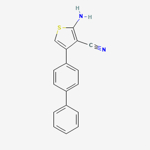 2-Amino-4-biphenyl-4-ylthiophene-3-carbonitrile