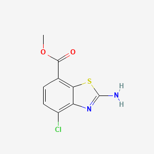 2-Amino-4-chlorobenzothiazole-7-carboxylic acid methyl ester