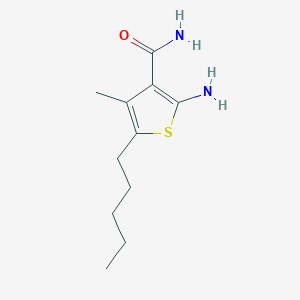 2-Amino-4-methyl-5-pentylthiophene-3-carboxamide