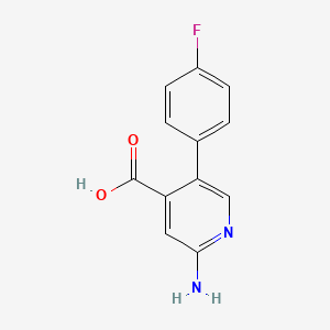 2-Amino-5-(4-fluorophenyl)isonicotinic acid