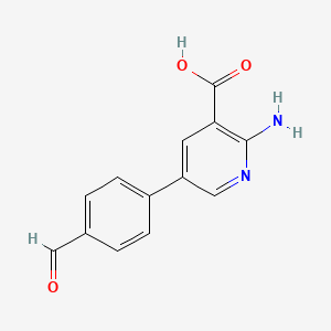 2-Amino-5-(4-formylphenyl)nicotinic acid